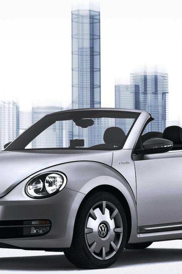 Красивый автомобиль Volkswagen Beetle 2014