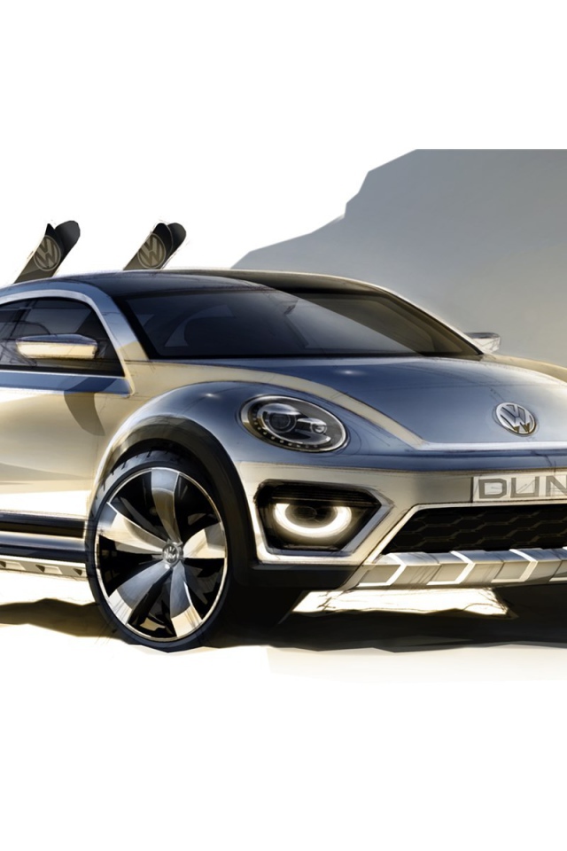 Красивый автомобиль Volkswagen Beetle Dune 2014