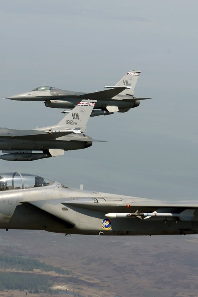 Боевые соколы F15 и F16