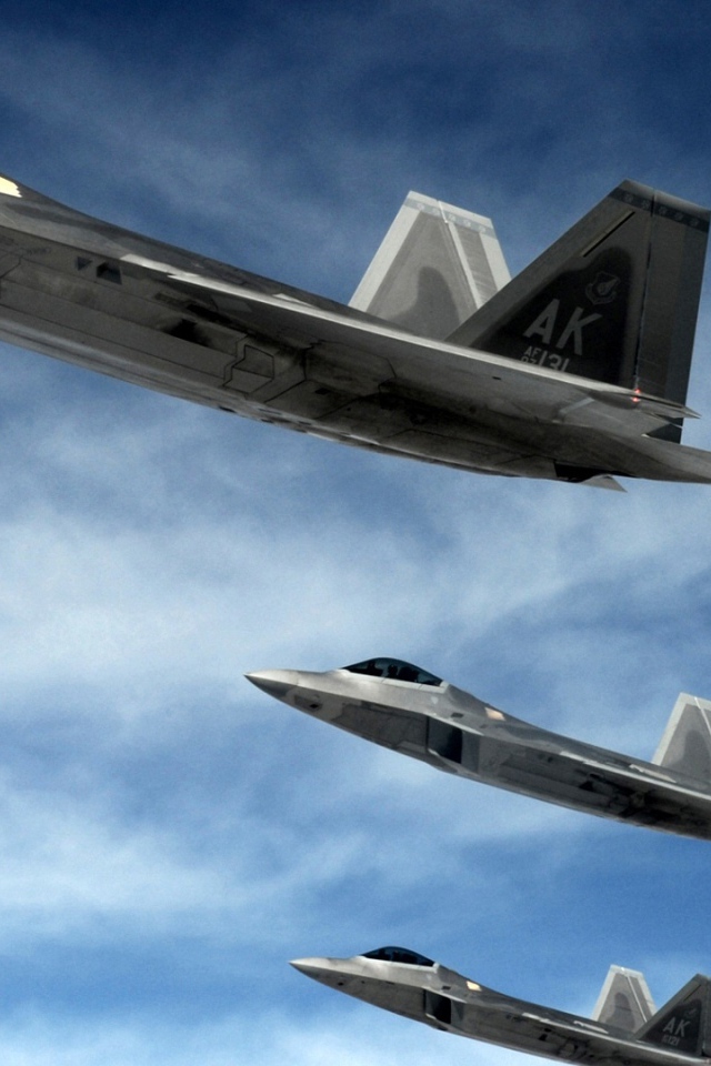 Хищные истребители F22 