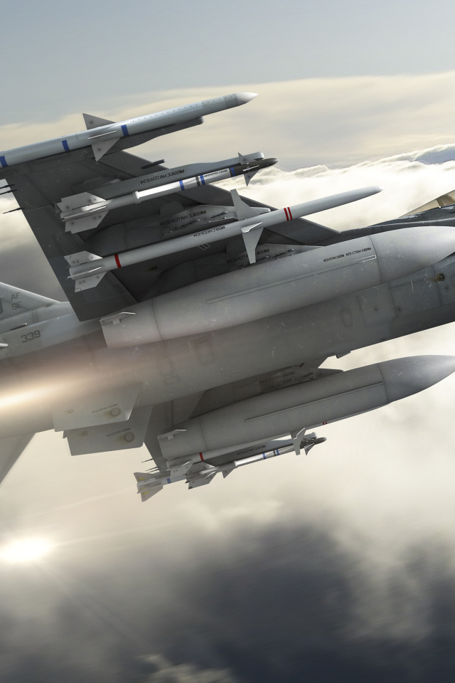 Ракеты на самолете Ф-16