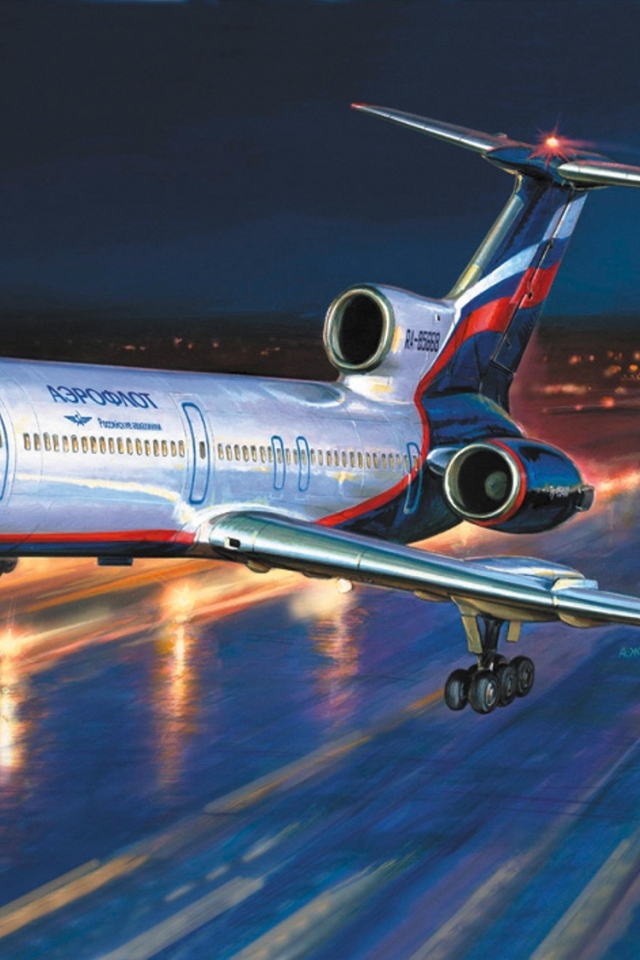 Взлет российского самолета