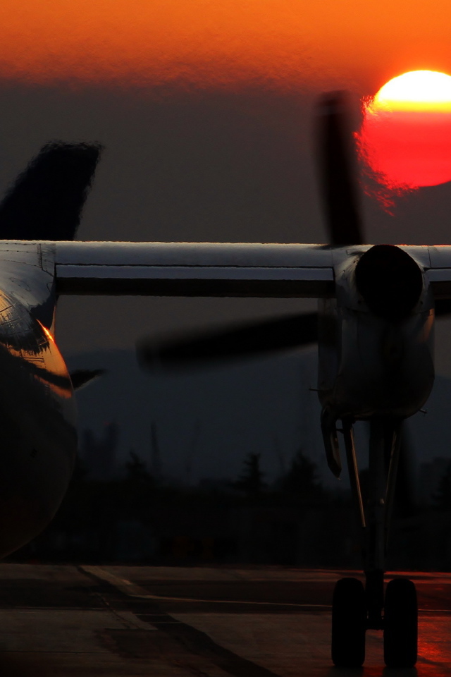 Самолет под луной