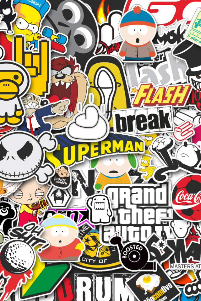 Ассортимент значков и логотипов