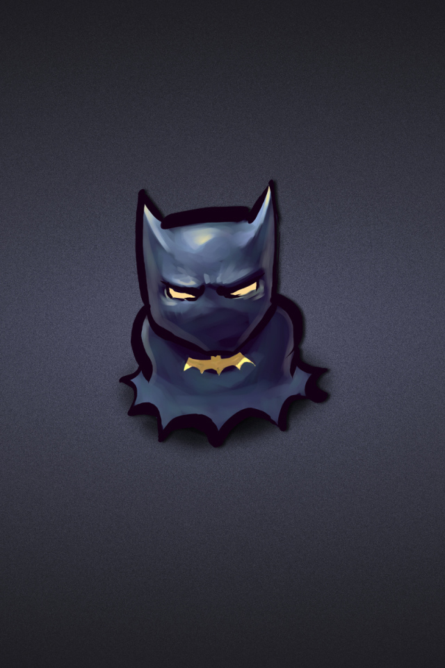 Бэтмен на синем фоне