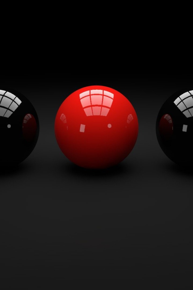 Бильярдные шары на черных обоях