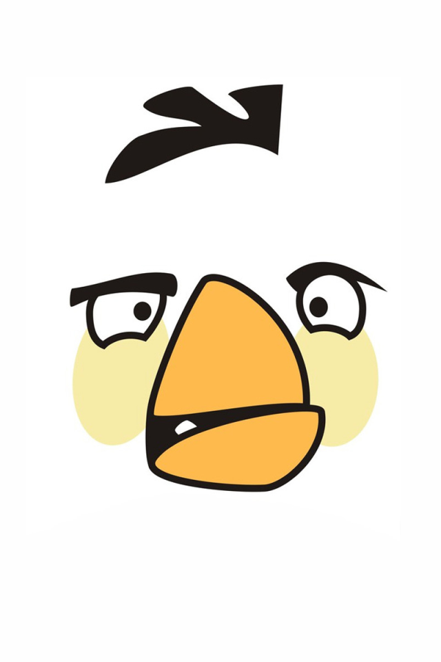 Птичка на белом фоне