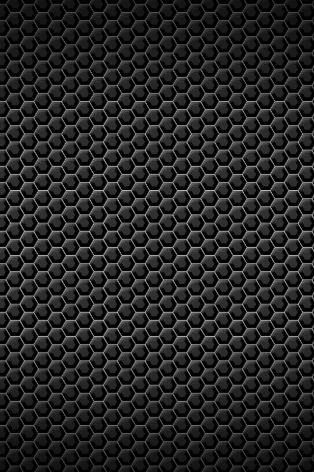Черные обои  с шестигранной текстурой