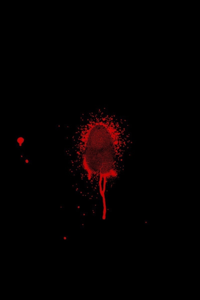 Кровь на черном фоне
