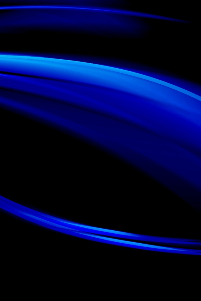 Синее сияние на черных обоях