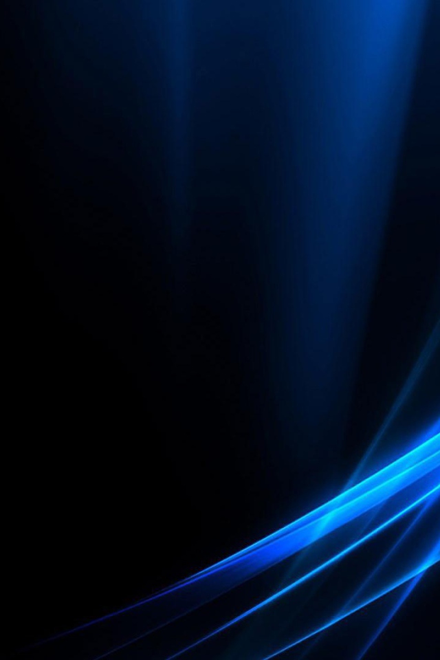 Голубые волны на черных обоях