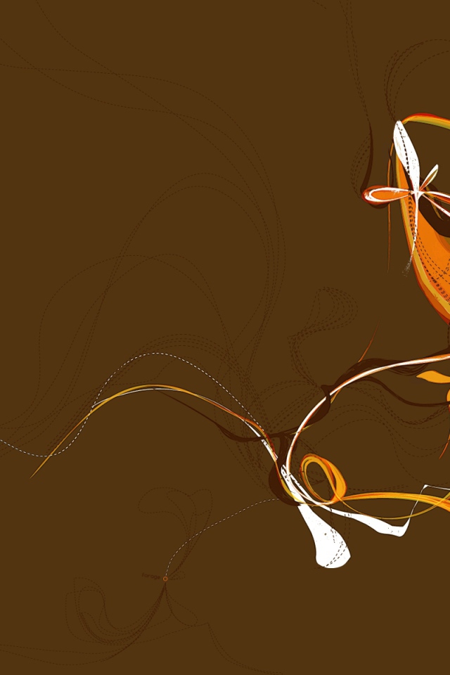 Рисунок на коричневом фоне