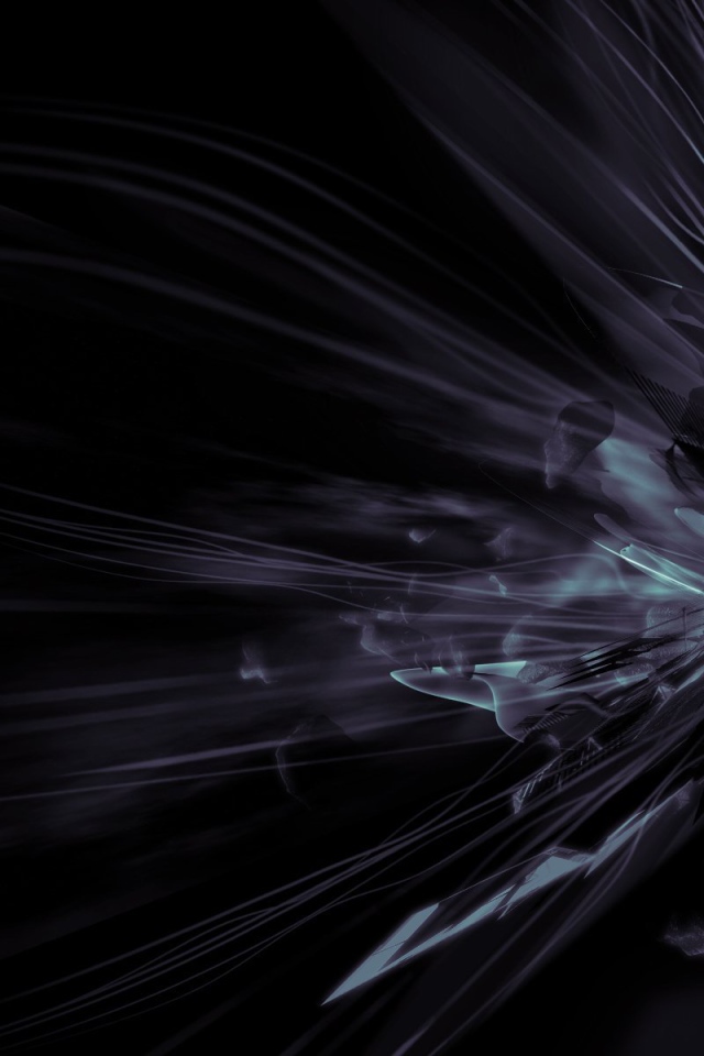 Взрыв на черных обоях