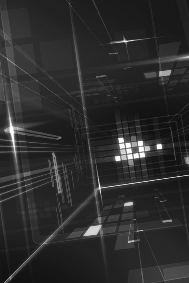 Стекло на черных обоях