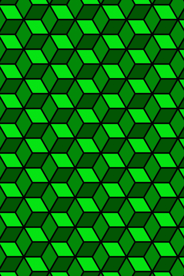 Зелёный кубик