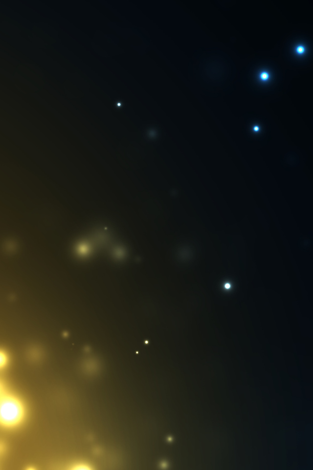 Желтые и голубые огни