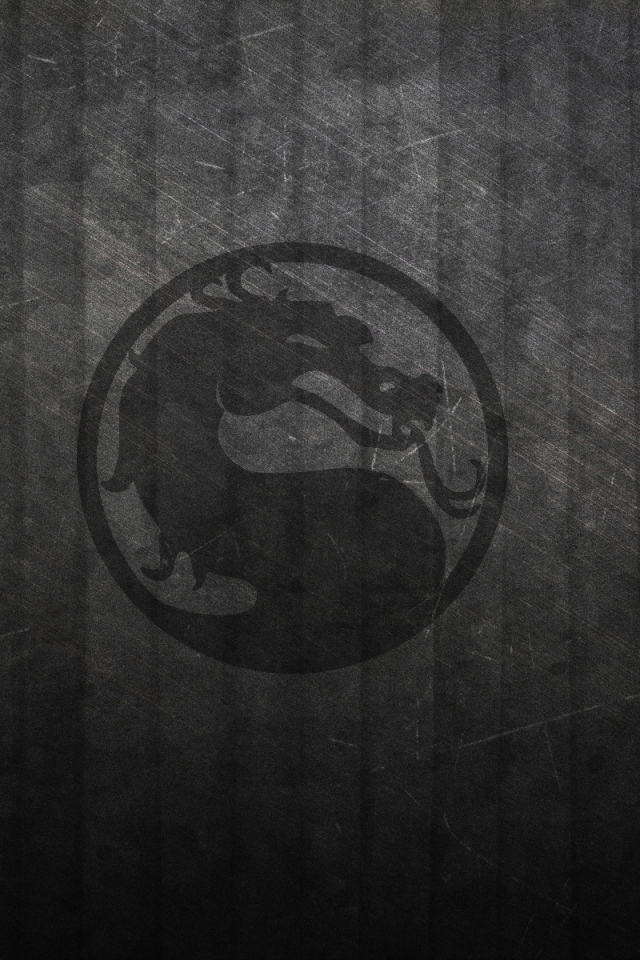 Дракон на черном фоне