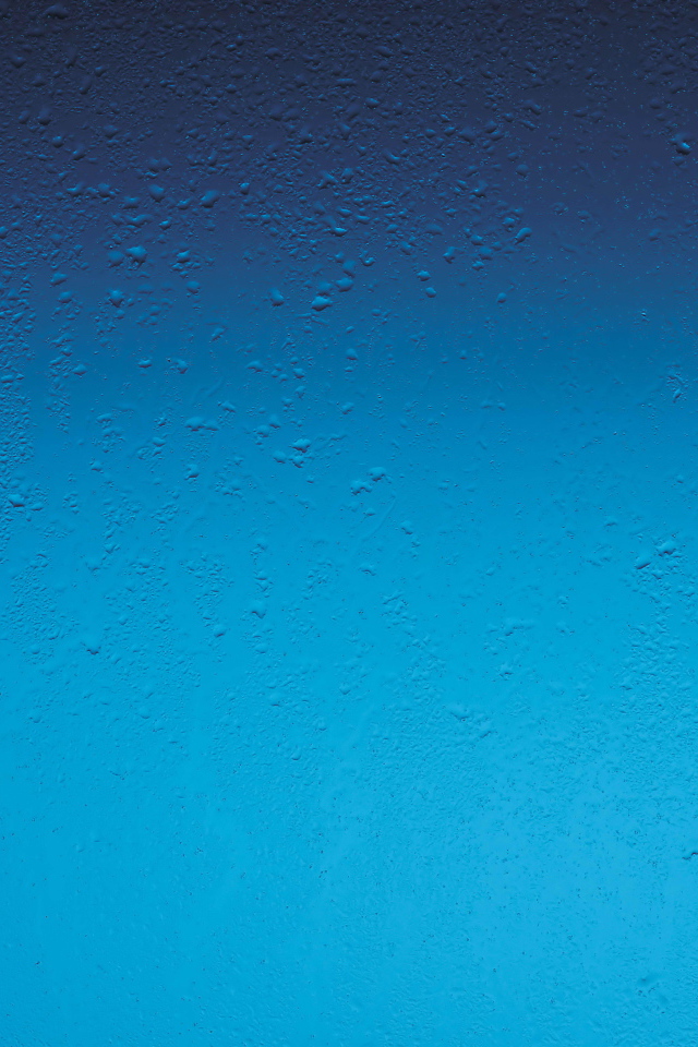 Капли на синем окне