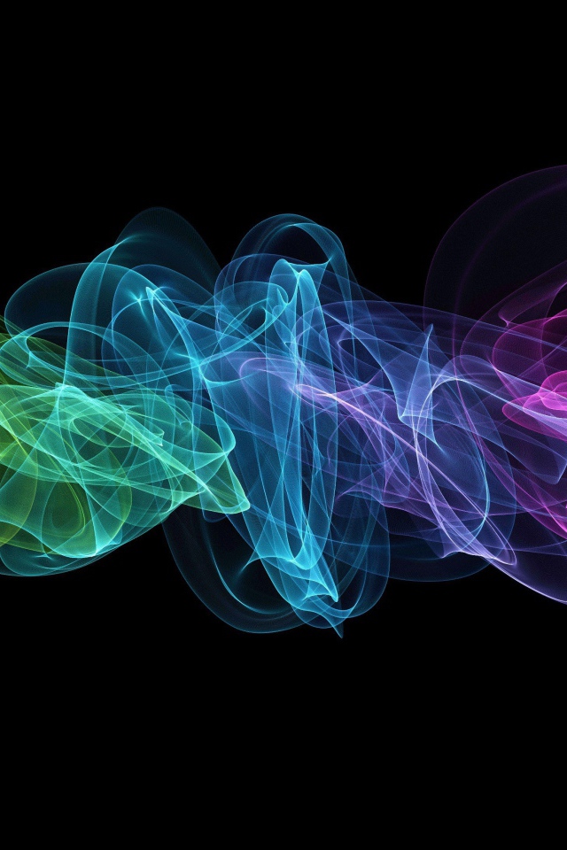 Спектр на черном фоне