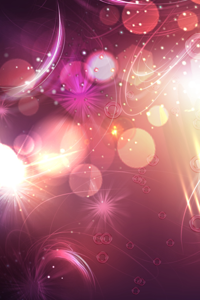 Блики на розовом фоне