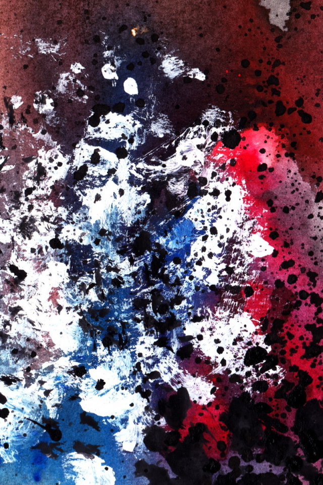 Брызги черной краски