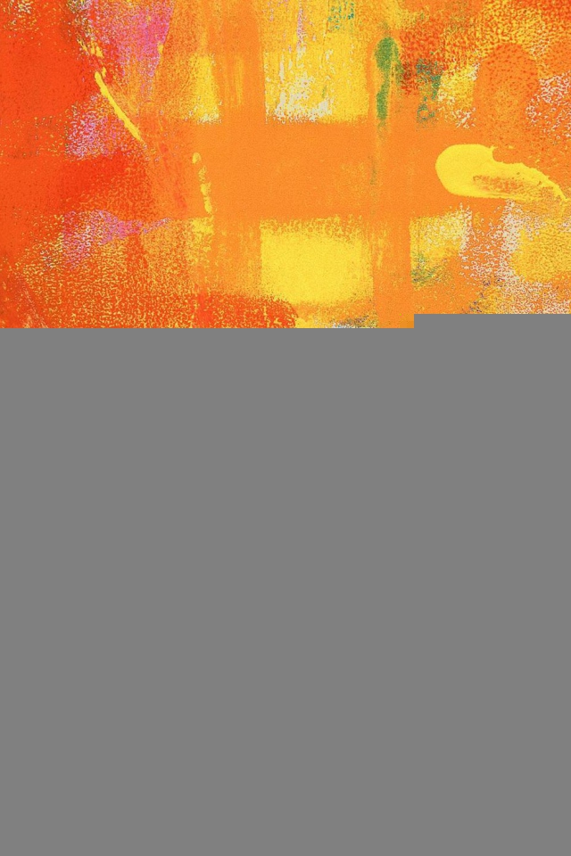 Желтые и оранжевые мазки краской