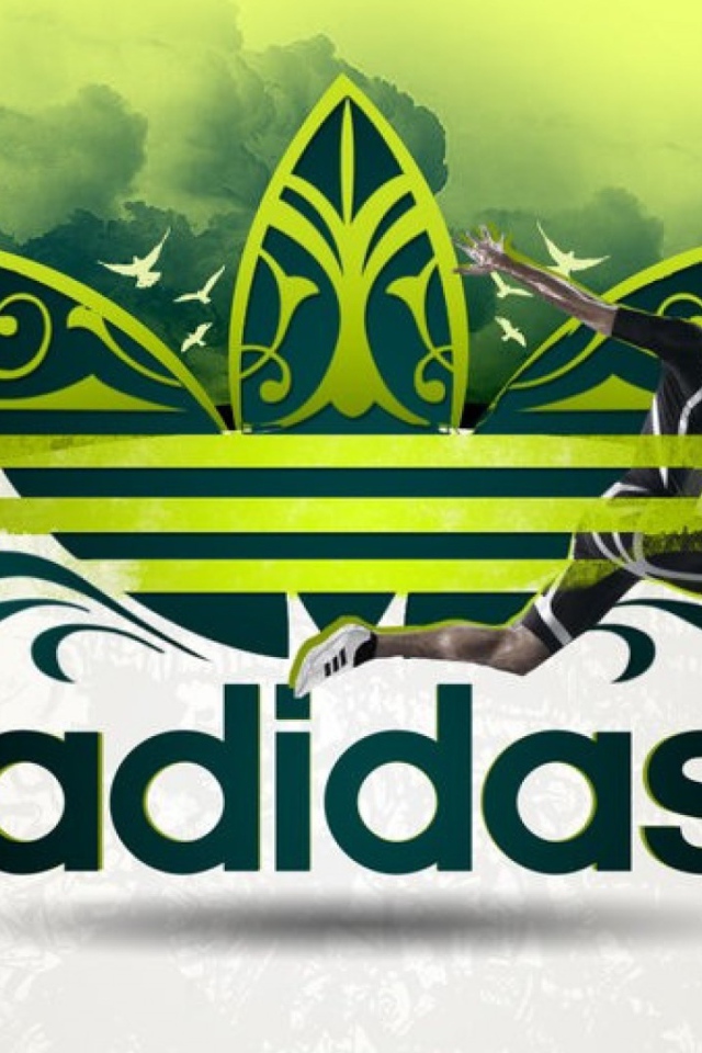 Адидас в зеленых тонах