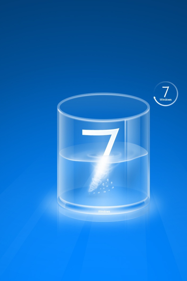 Чистый стакан Wndows 7