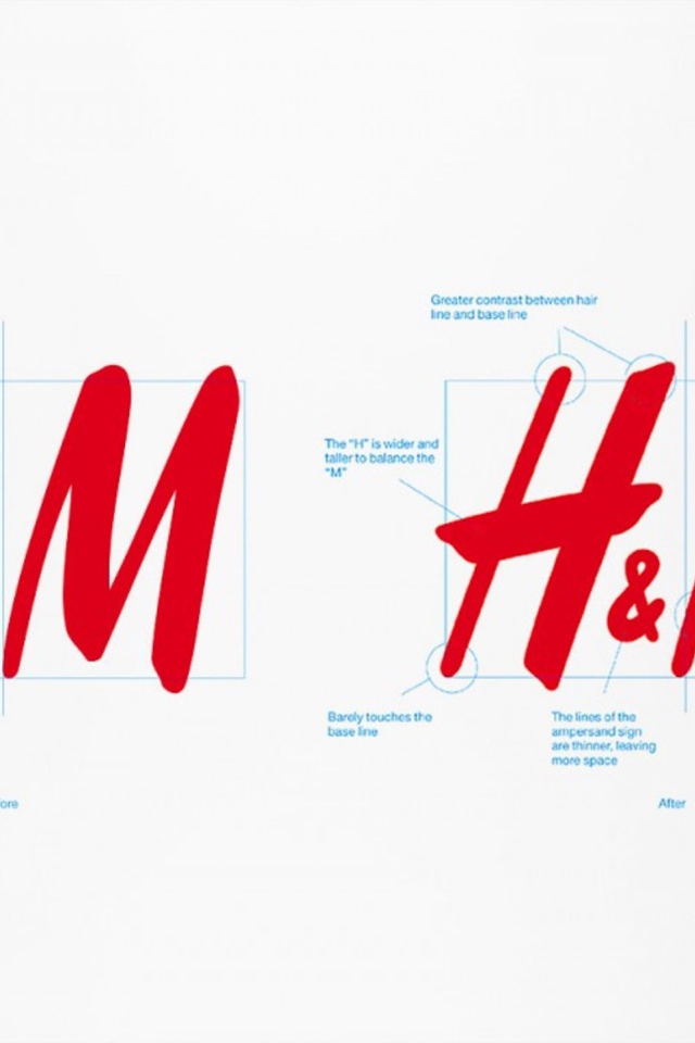 Чертеж бренда одежды H&M