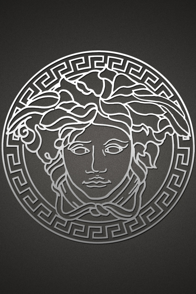 Серый логотип Versace