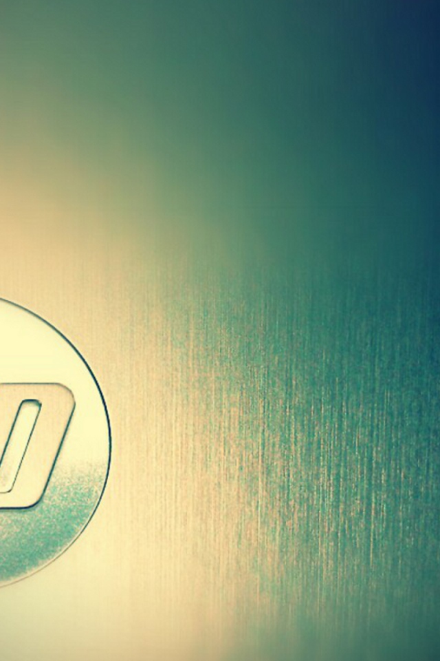 Металлический лого HP