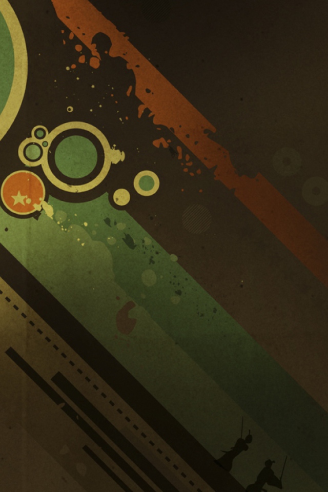 Разноцветные полосы HP