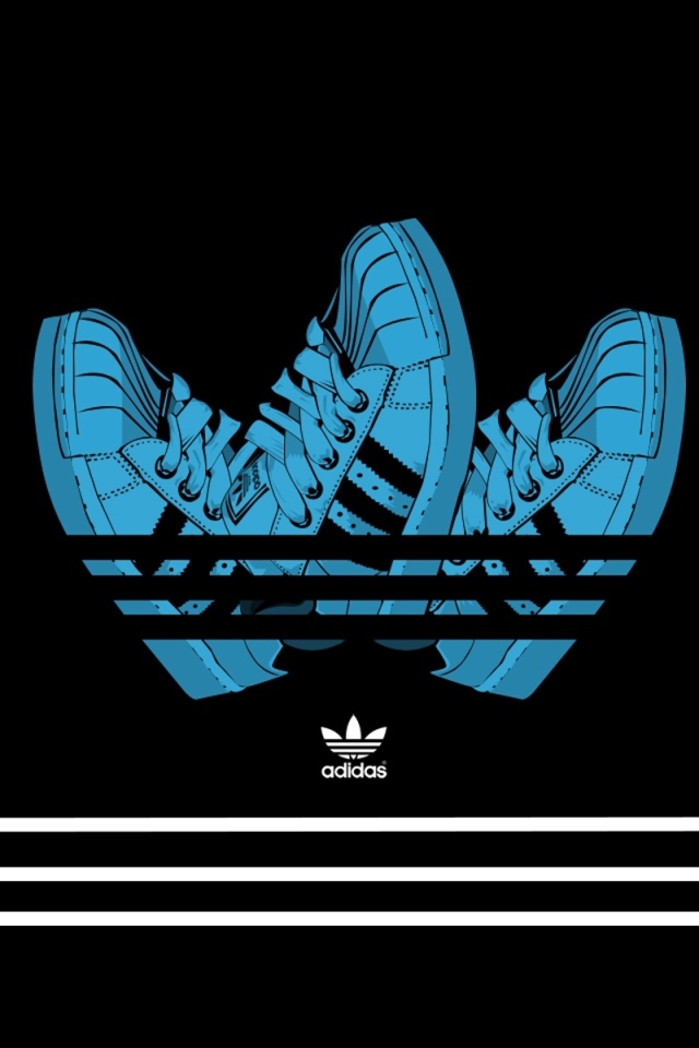 	   Adidas on a black background