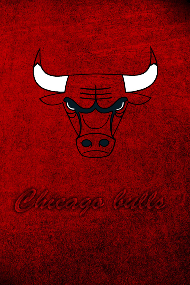 Бык на красном фоне