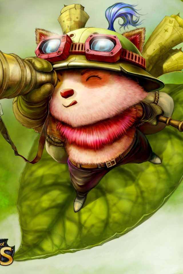 Зверек смотрит в подзорную трубу