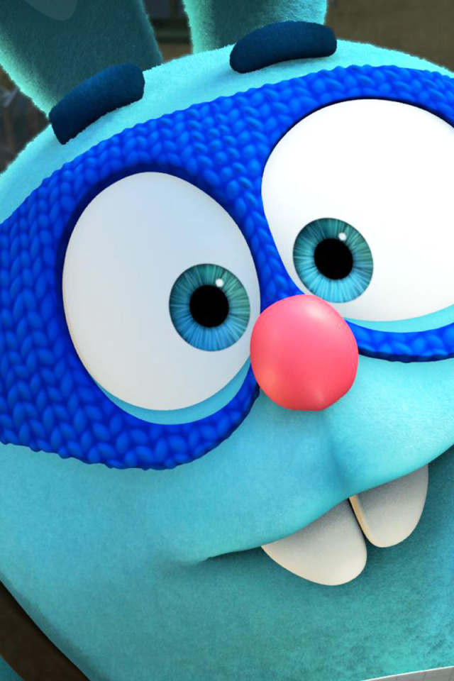 Зайчик Крош в мультфильме Смешарики