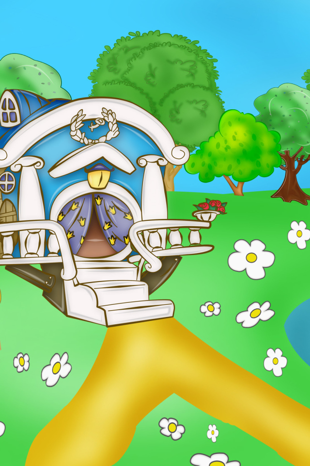 Домик в мультфильме Смешарики