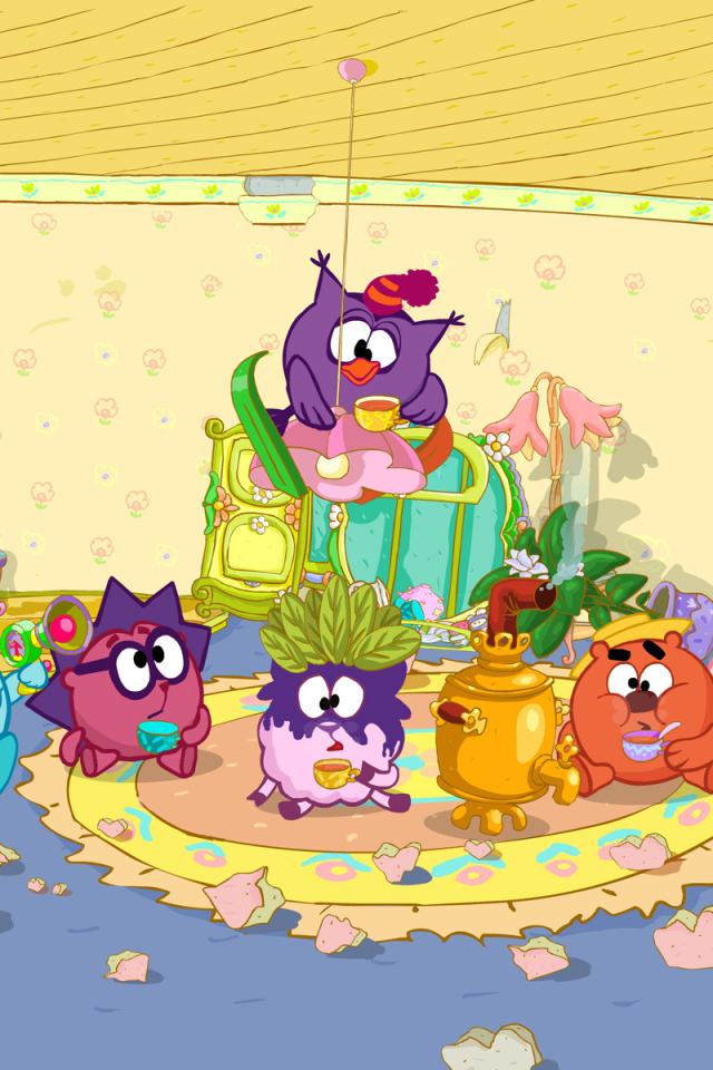 Герои мультфильма Смешарики