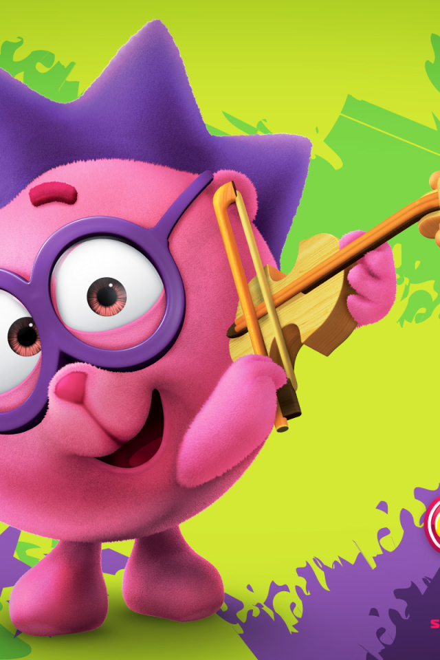 Веселый ежик в мультфильме Смешарики