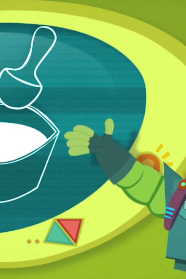 Фиксик показывает на рисунок