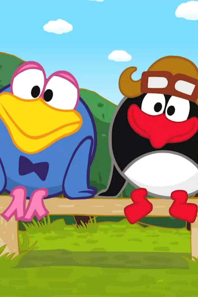 Кар-Карыч и Пин в мультфильме Смешарики