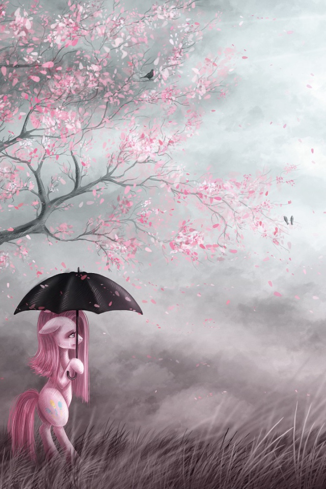 Мой маленький пони с зонтом