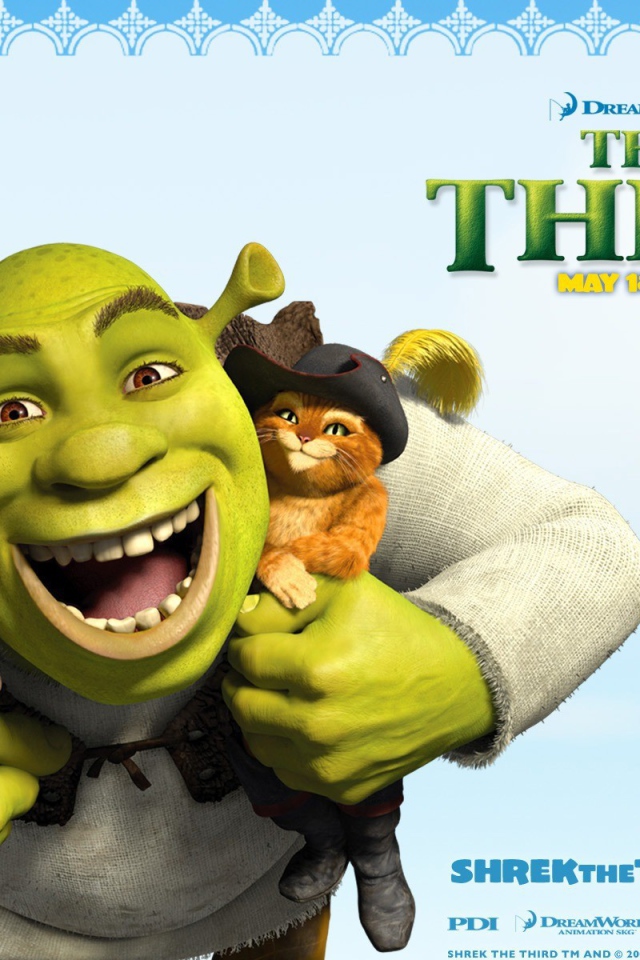 Шрек с ослом и котом