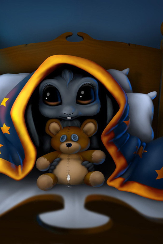 Игрушка под одеялом