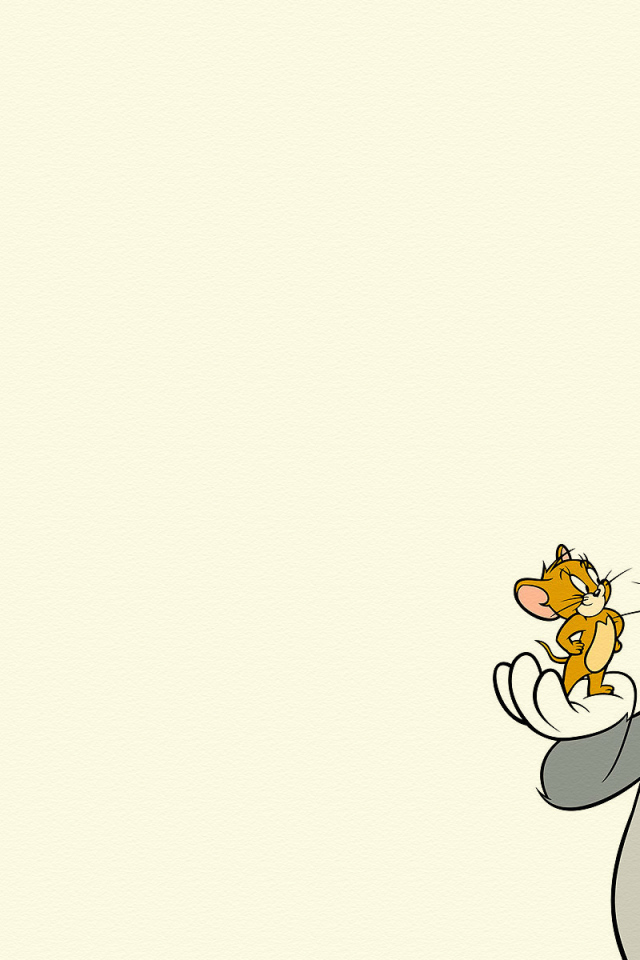 Том и Джери на желтом фоне