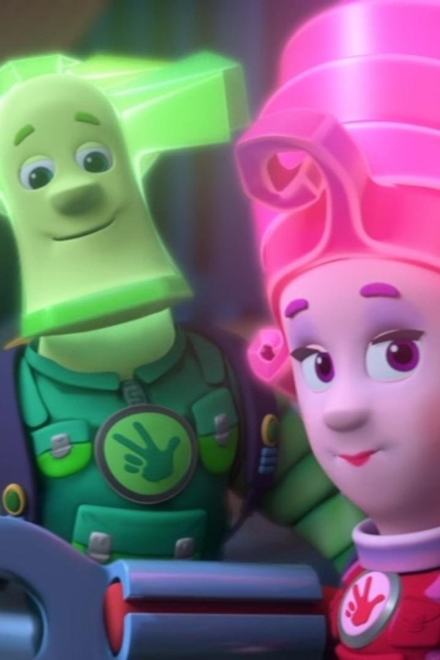 Два героя из мультфильма Фиксики