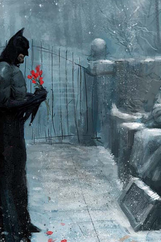 Бэт ман у могилы