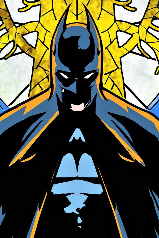 Бэт ман у витража