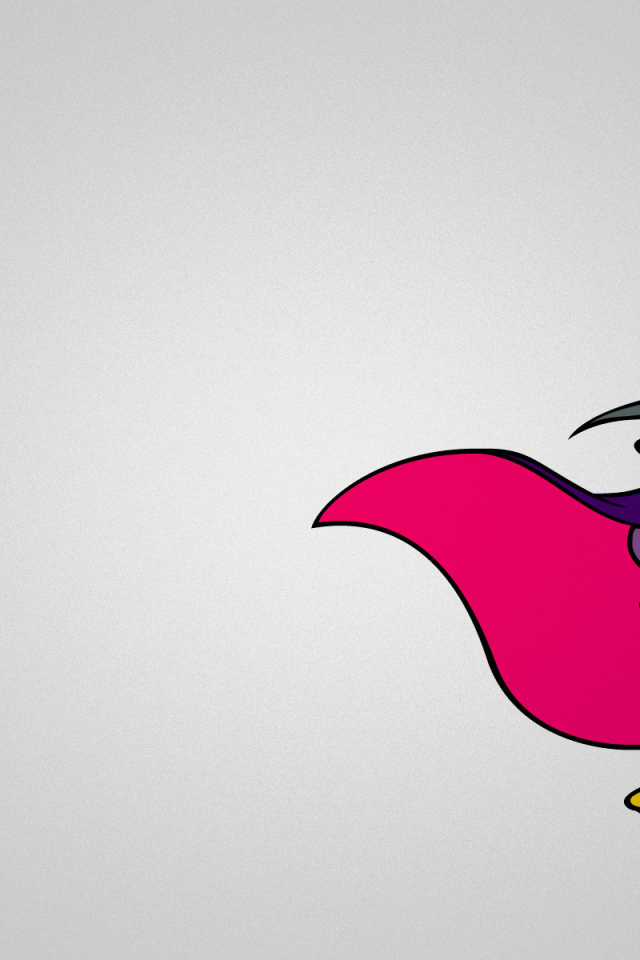 Утка  на фоне