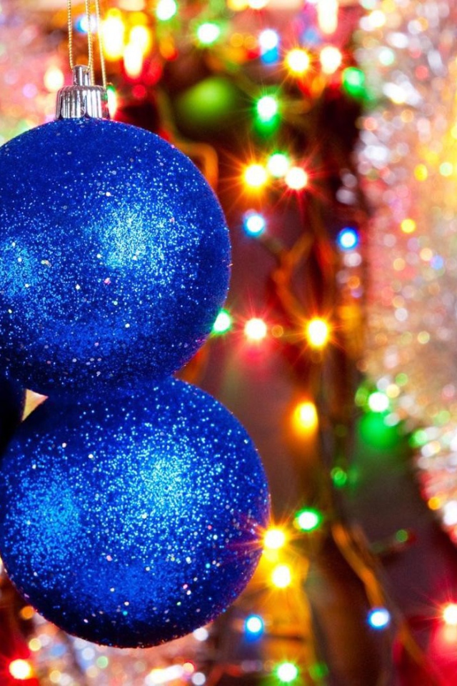 Blue balls for Christmas